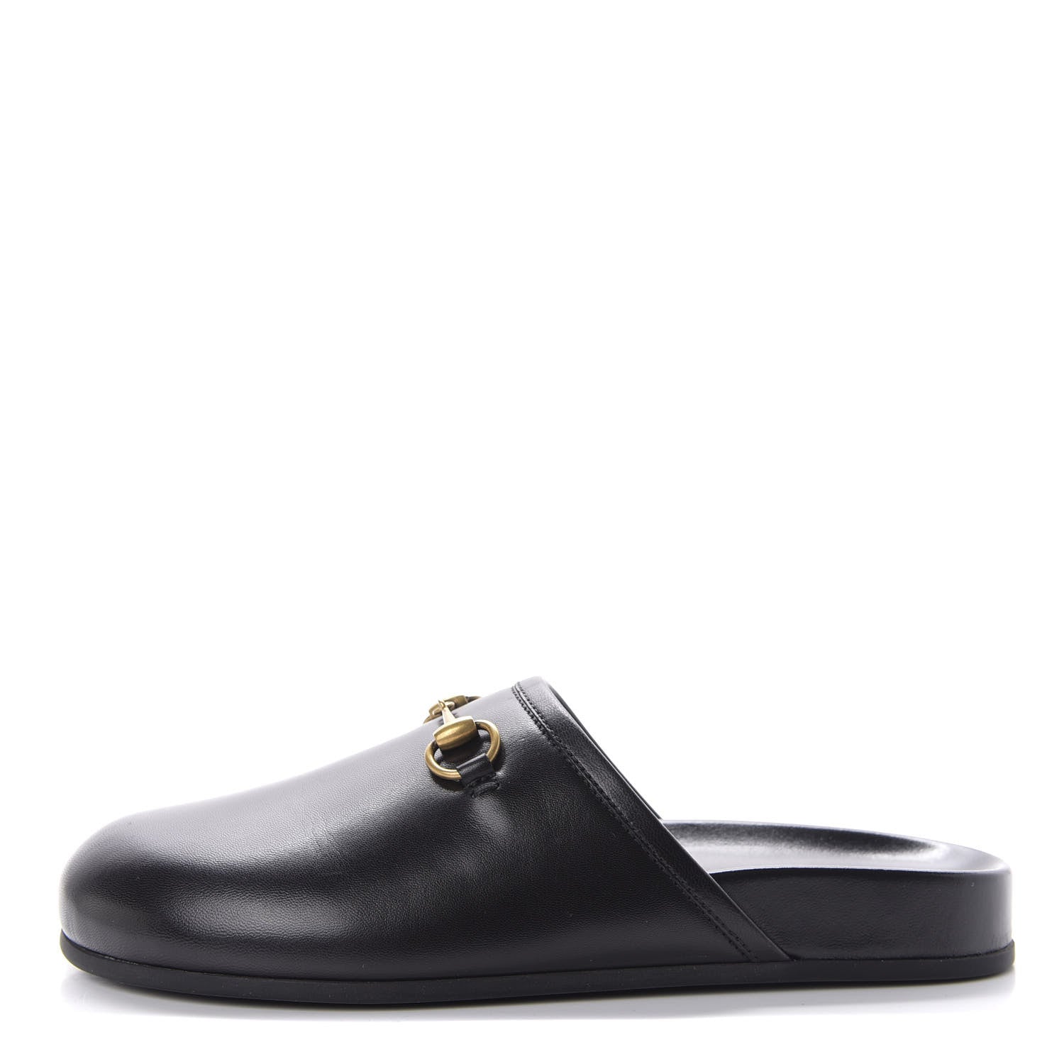 Gucci Malaga Kid Womens Horsebit River Slippers 35 Black 1 of 10