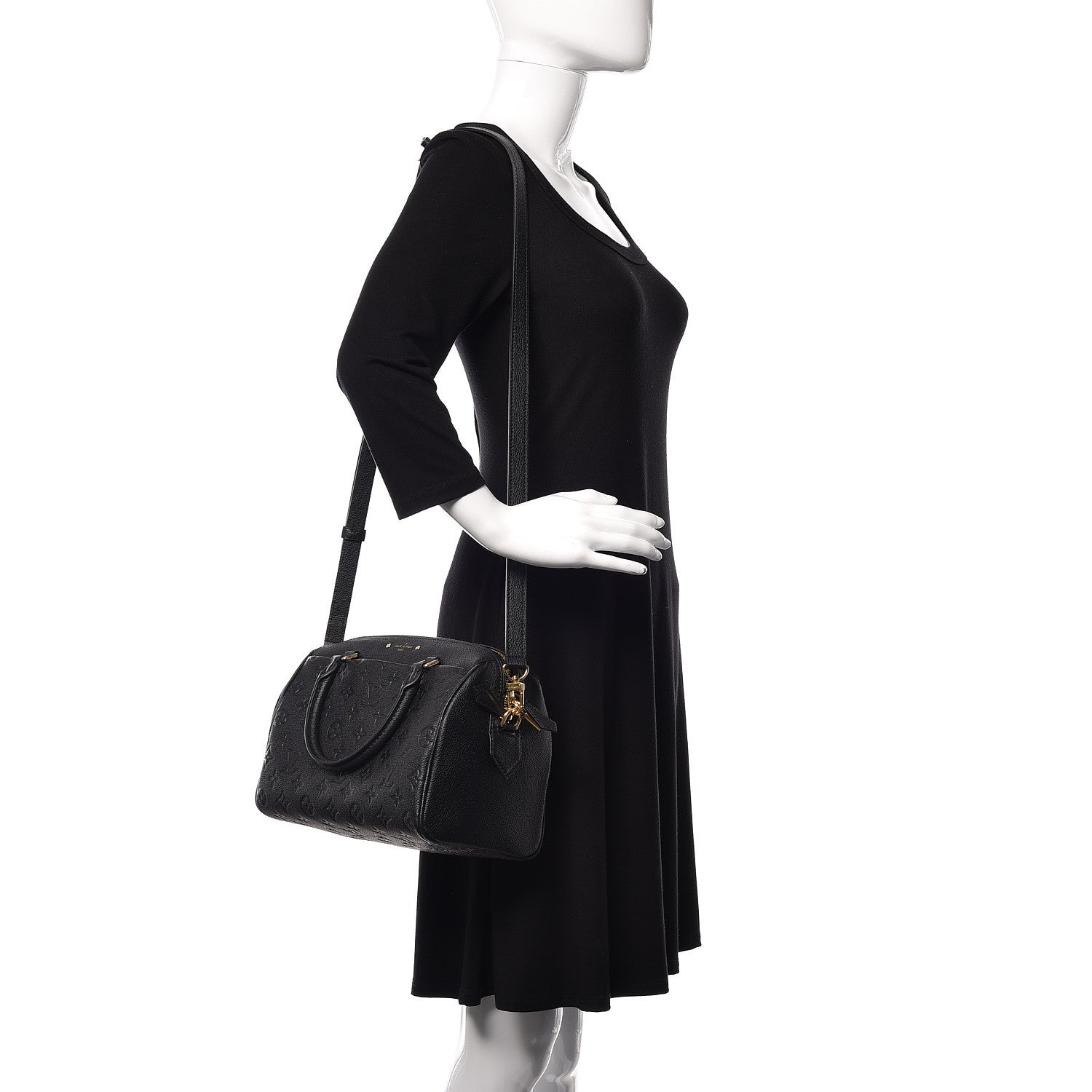 Louis Vuitton Empreinte Speedy Bandouliere 25 NM Black 2 of 8