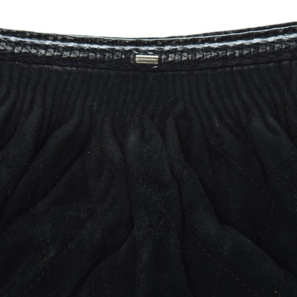 Chanel Suede Lizard Frame Clutch Black 13 of 16
