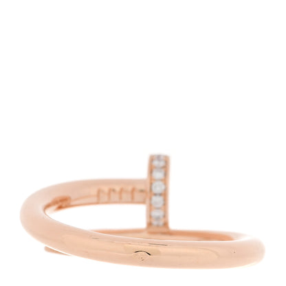 Cartier 18K Pink Gold Diamond Juste Un Clou Ring 58 8.25 3 of 4