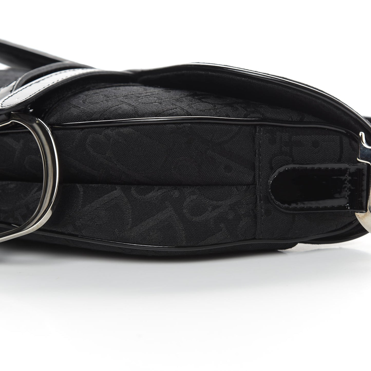 Monogram Saddle Bag Black
