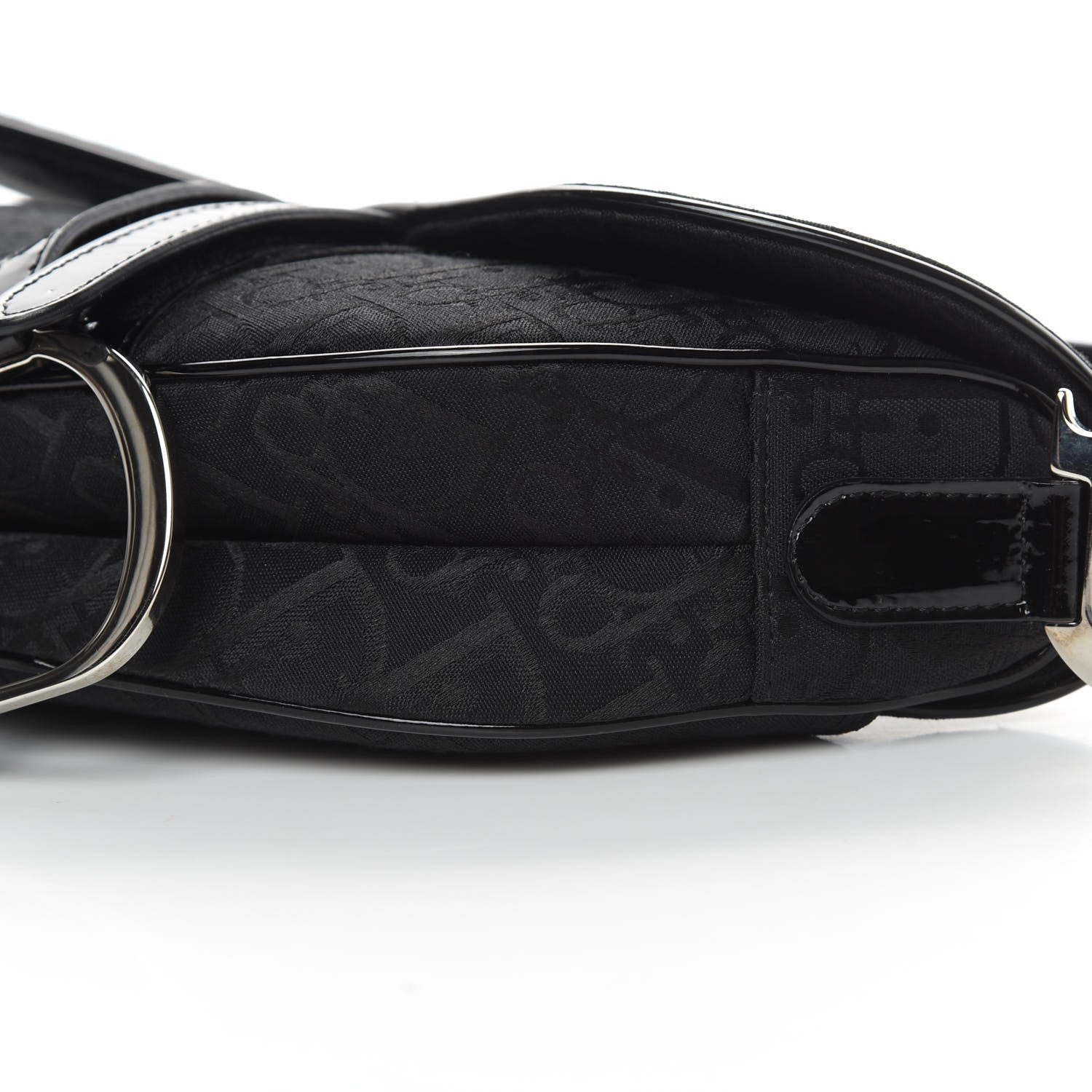 Christian Dior Monogram Saddle Bag Black 10 of 11