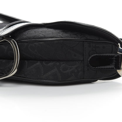 Christian Dior Monogram Saddle Bag Black 10 of 11