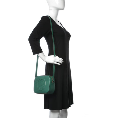 Gucci Pebbled Calfskin Small Soho Disco Bag Emerald Green 2 of 9