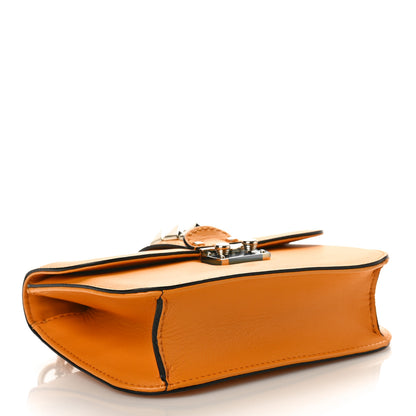 Valentino Garavani Vitello Small Glam Lock Rockstud Flap Mandarin Sorbet 4 of 8