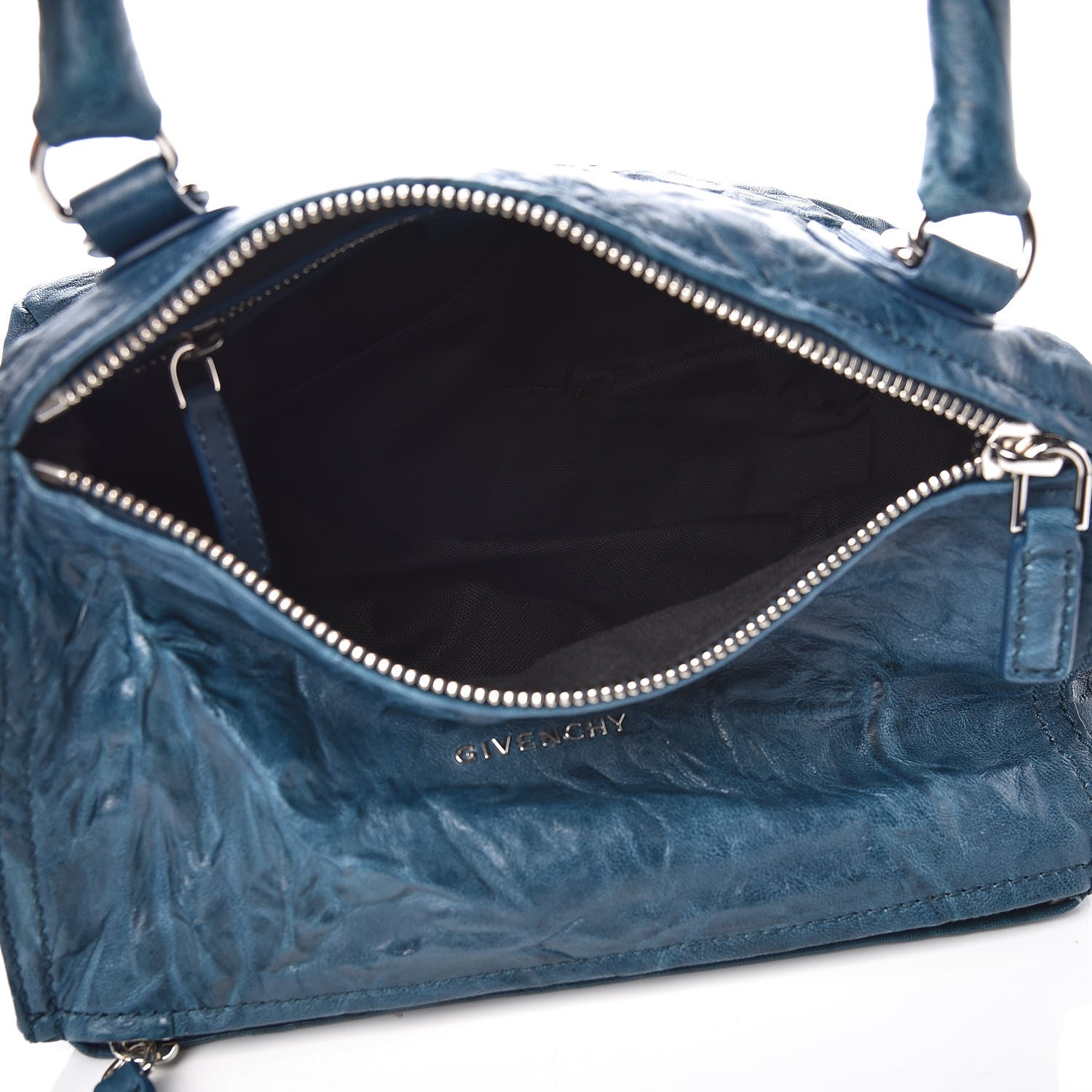 Givenchy Tumbled Sheepskin Small Pandora Mineral Blue 6 of 13