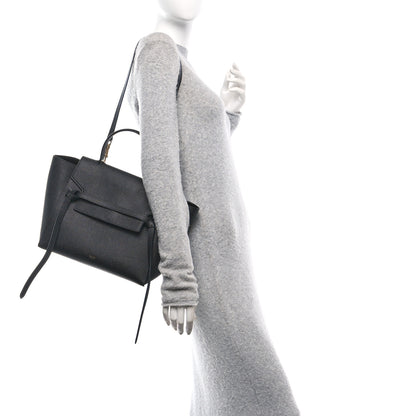 Celine Grained Calfskin Mini Belt Bag Black 2 of 12