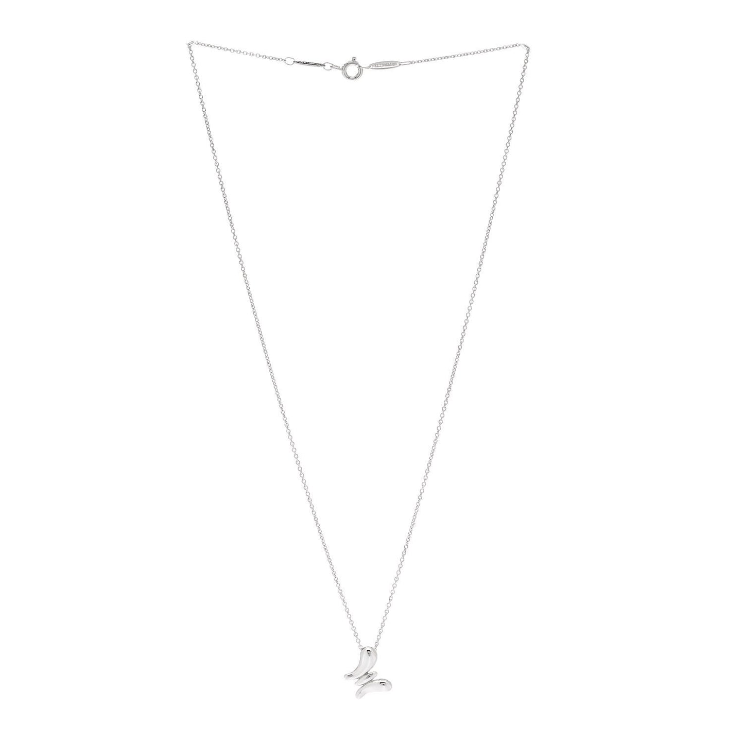 Sterling Silver Elsa Peretti Butterfly Pendant Necklace
