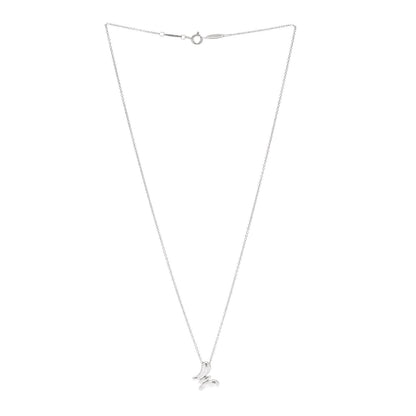 Tiffany Sterling Silver Elsa Peretti Butterfly Pendant Necklace 3 of 5