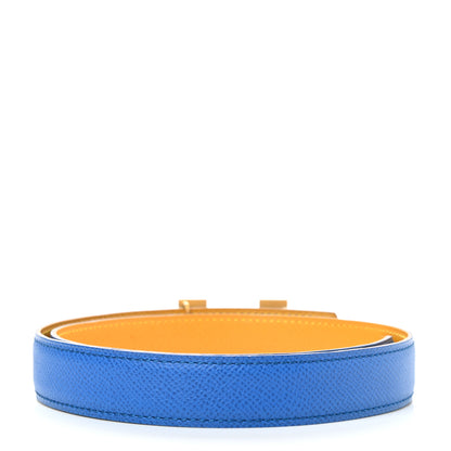 Hermes Courchevel 24mm Mini Constance H Belt 65 Blue France Jaune 2 of 4