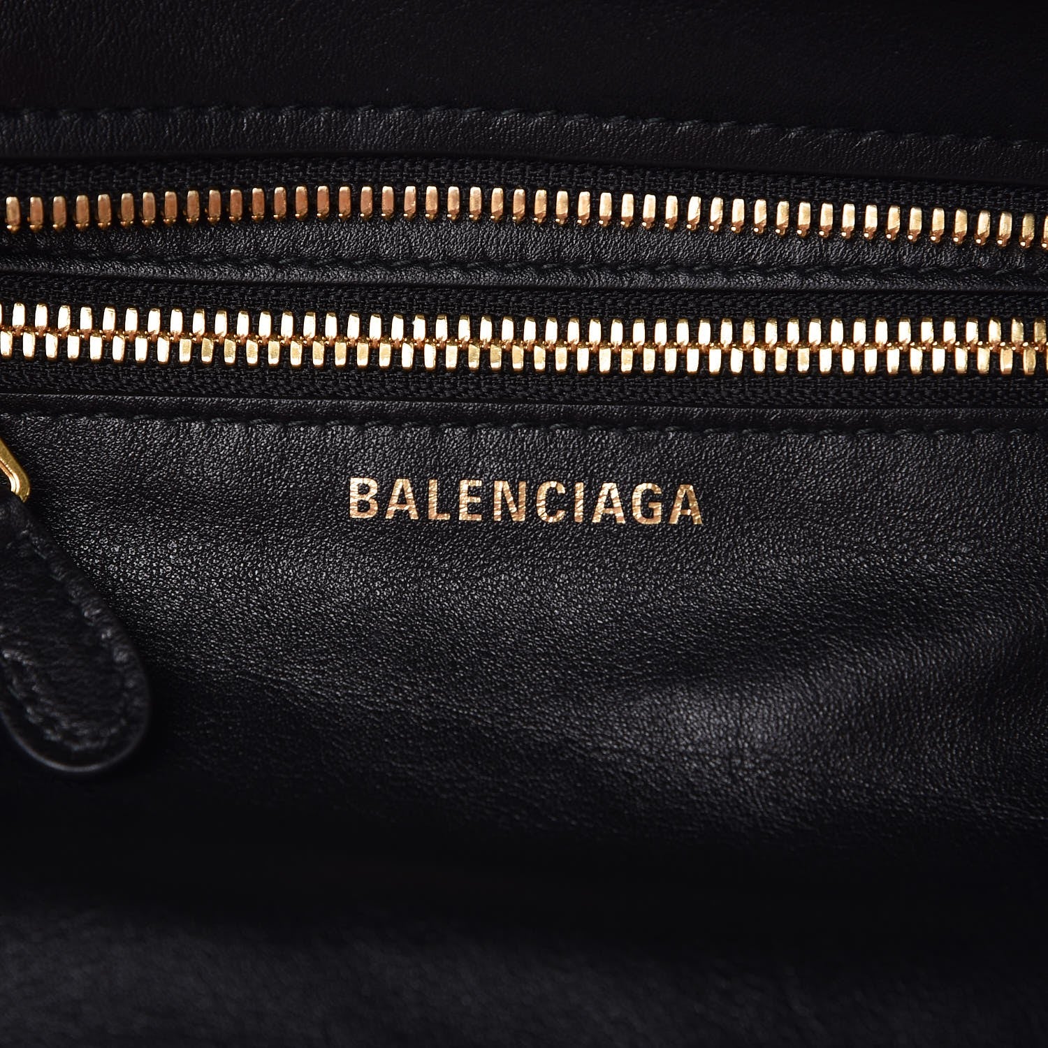 Balenciaga Calfskin XS Fringe Laundry Cabas Black 6 of 6