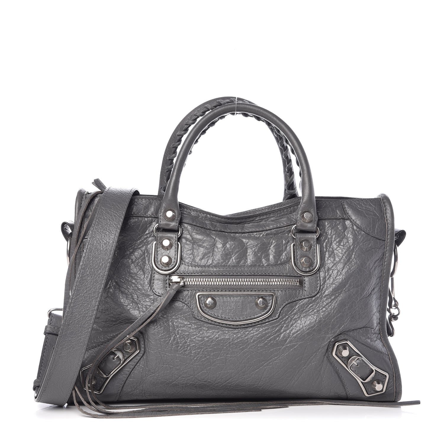 Balenciaga Agneau Silver Metallic Edge Hardware S City Gris Cendre 1 of 8