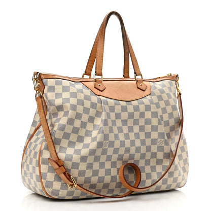 Louis Vuitton Damier Azur Siracusa GM 3 of 15