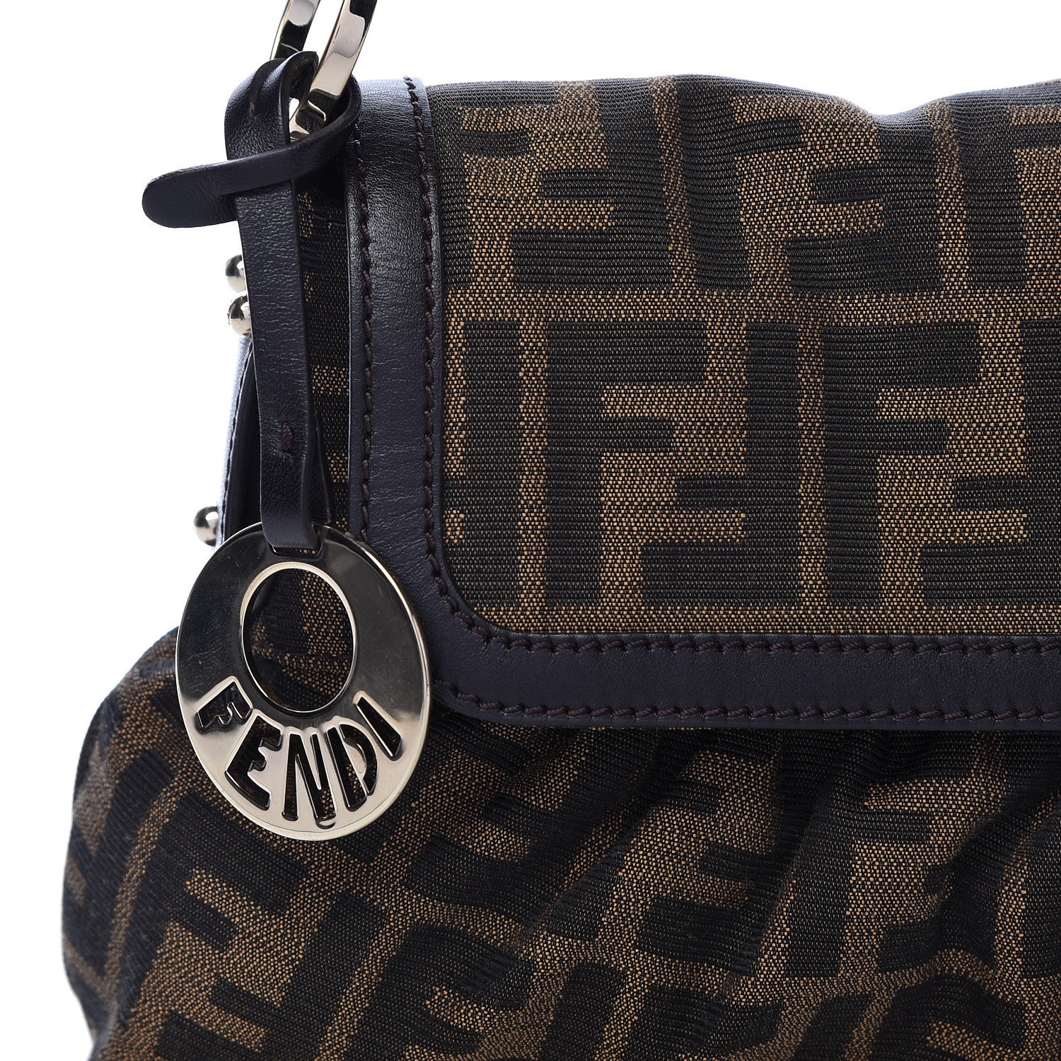 Fendi Zucca Small Chef Shoulder Bag Tobacco 11 of 11