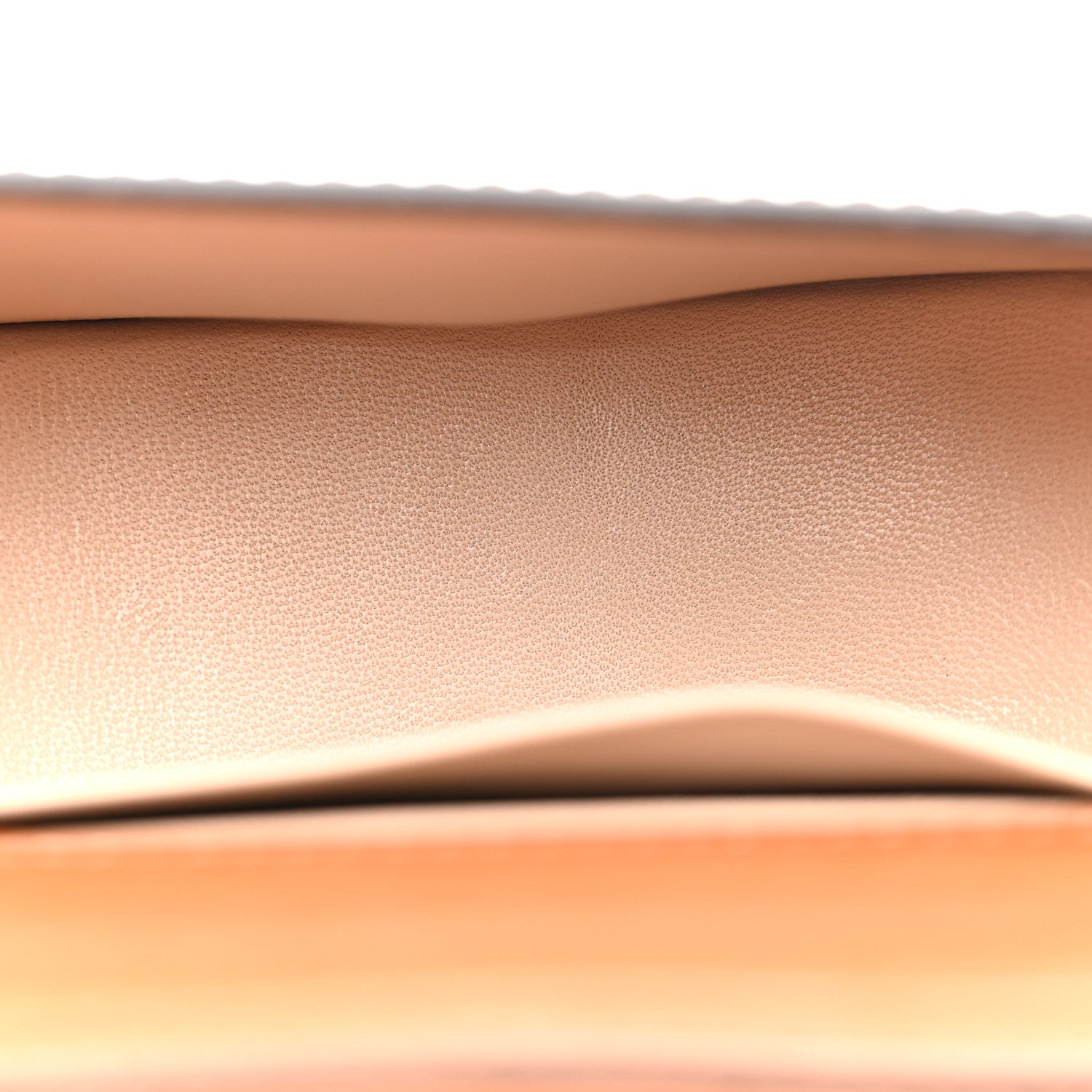 Chloe Spazzolato Sfumato Lambskin Calfskin Small Nile Bracelet Minaudiere Bag Caramel 5 of 15