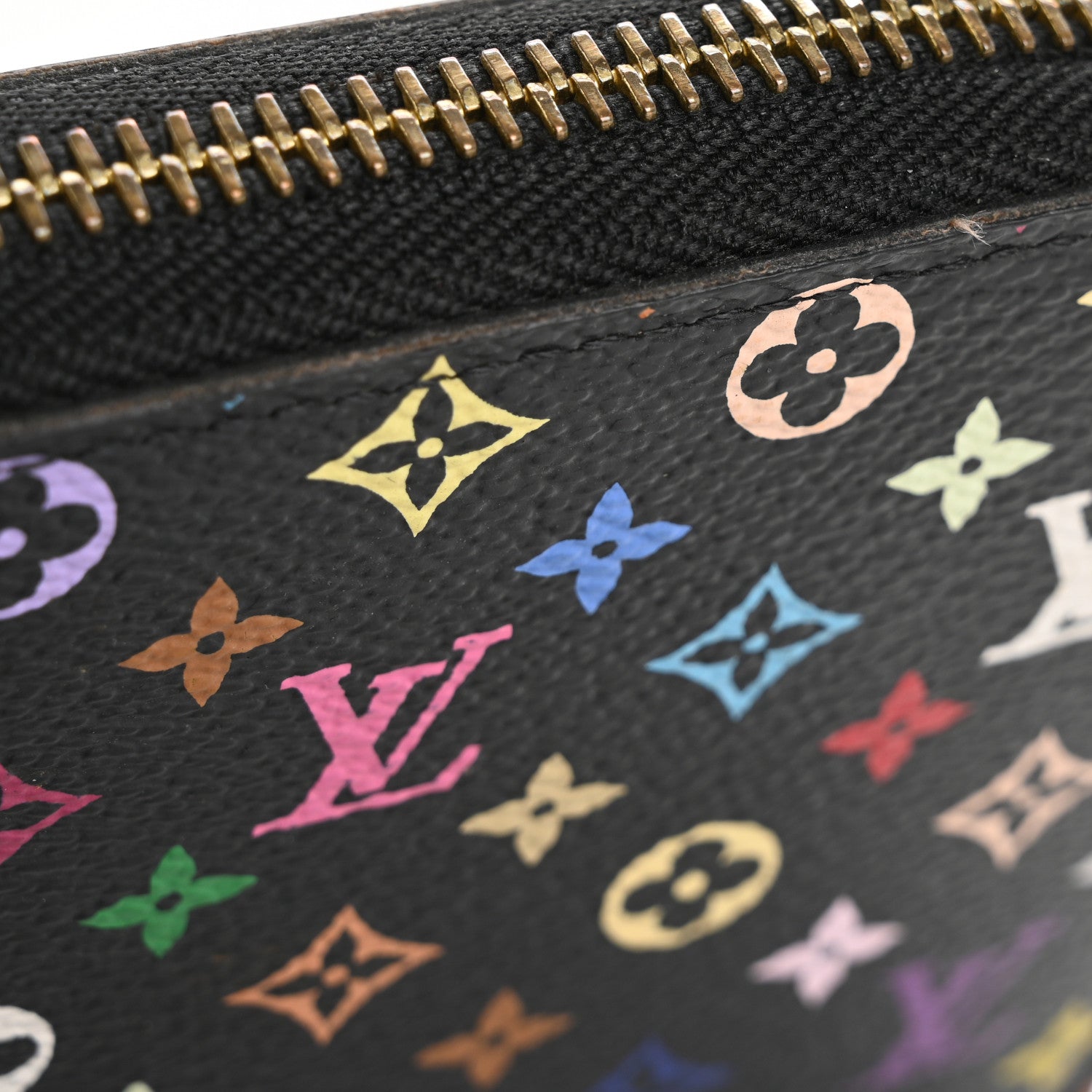 Louis Vuitton Monogram Multicolor Zippy Wallet Black Grenade 12 of 12