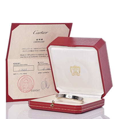 Cartier 18K White Gold LOVE Bracelet 16 6 of 6