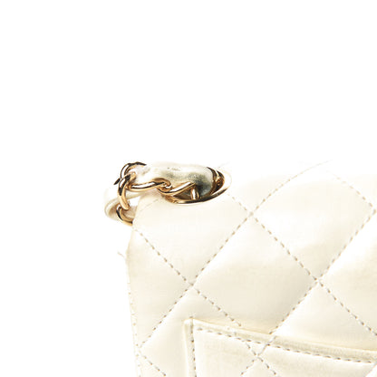 Chanel Lambskin Quilted Mini Square Flap White 21 of 31
