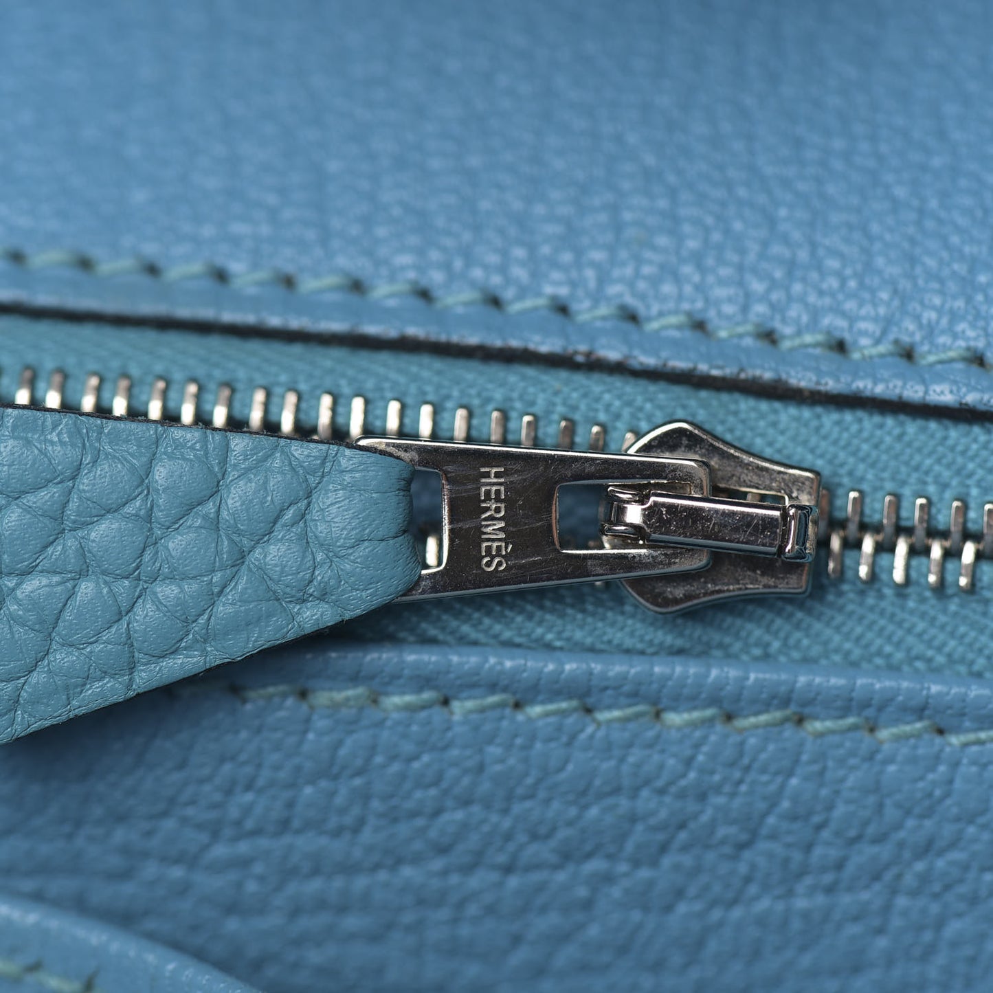 Taurillon Clemence Birkin 35 Turquoise