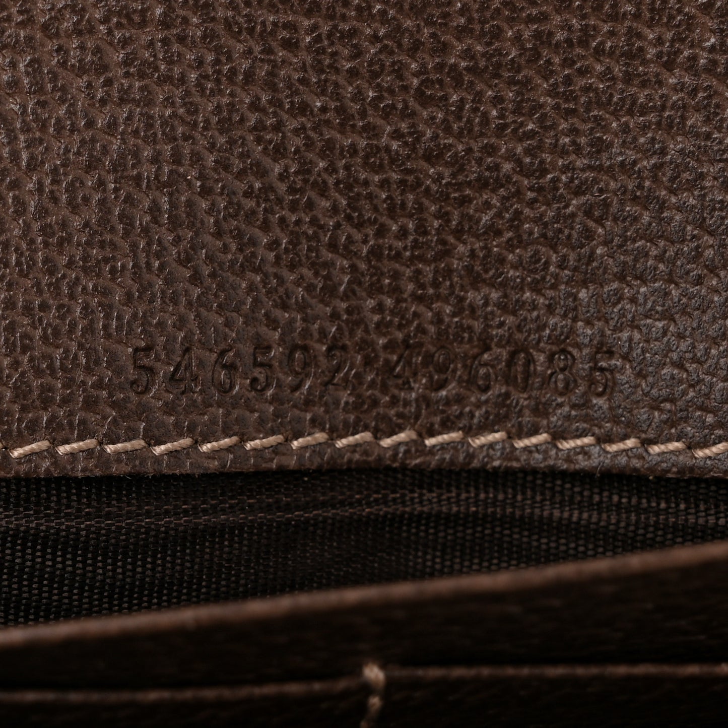 GG Supreme Monogram Web Ophidia Wallet On Chain Brown