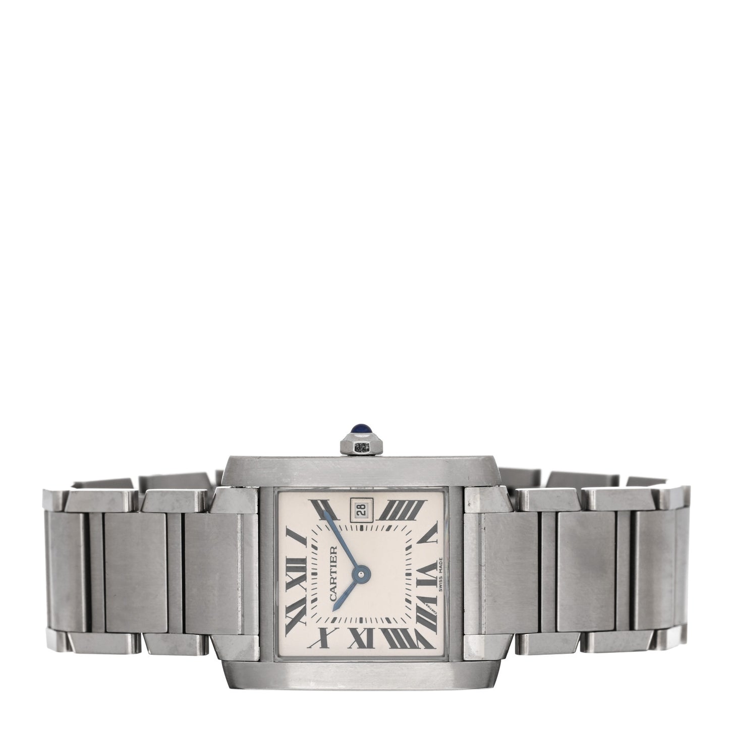 Stainless Steel 25mm Tank Francaise Quartz Watch