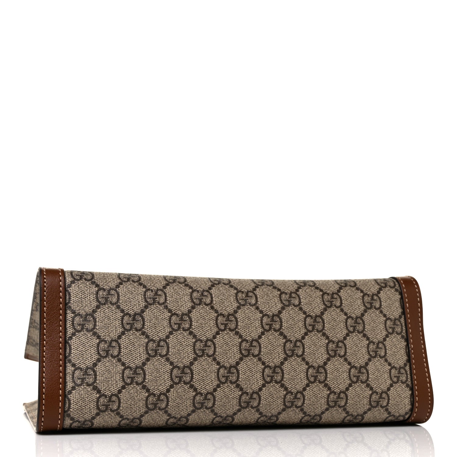 Gucci GG Supreme Monogram Calfskin Small Padlock Tote Beige Ebony Tuscany 4 of 10