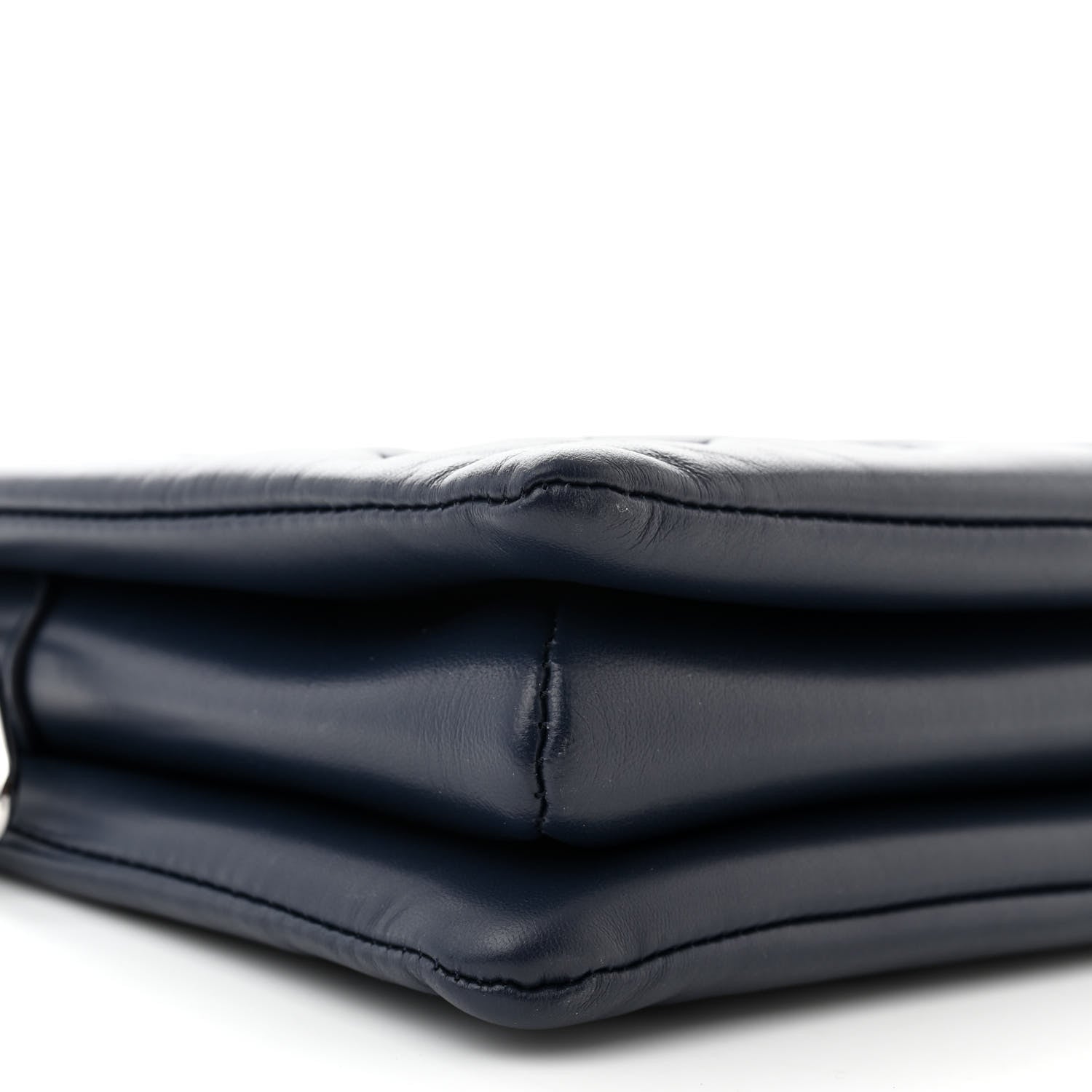 Louis Vuitton Lambskin Embossed Monogram Coussin PM Navy 9 of 11