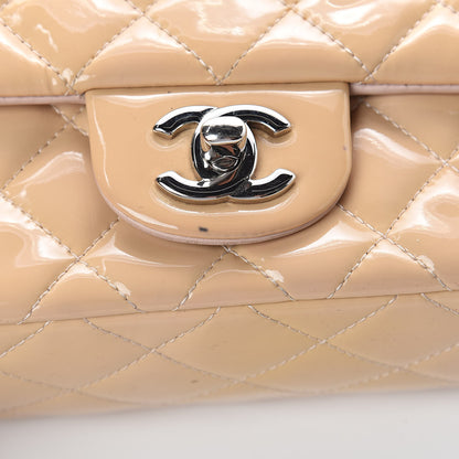 Chanel Patent Calfskin Quilted Mini Rectangular Flap Rose Clair 10 of 14