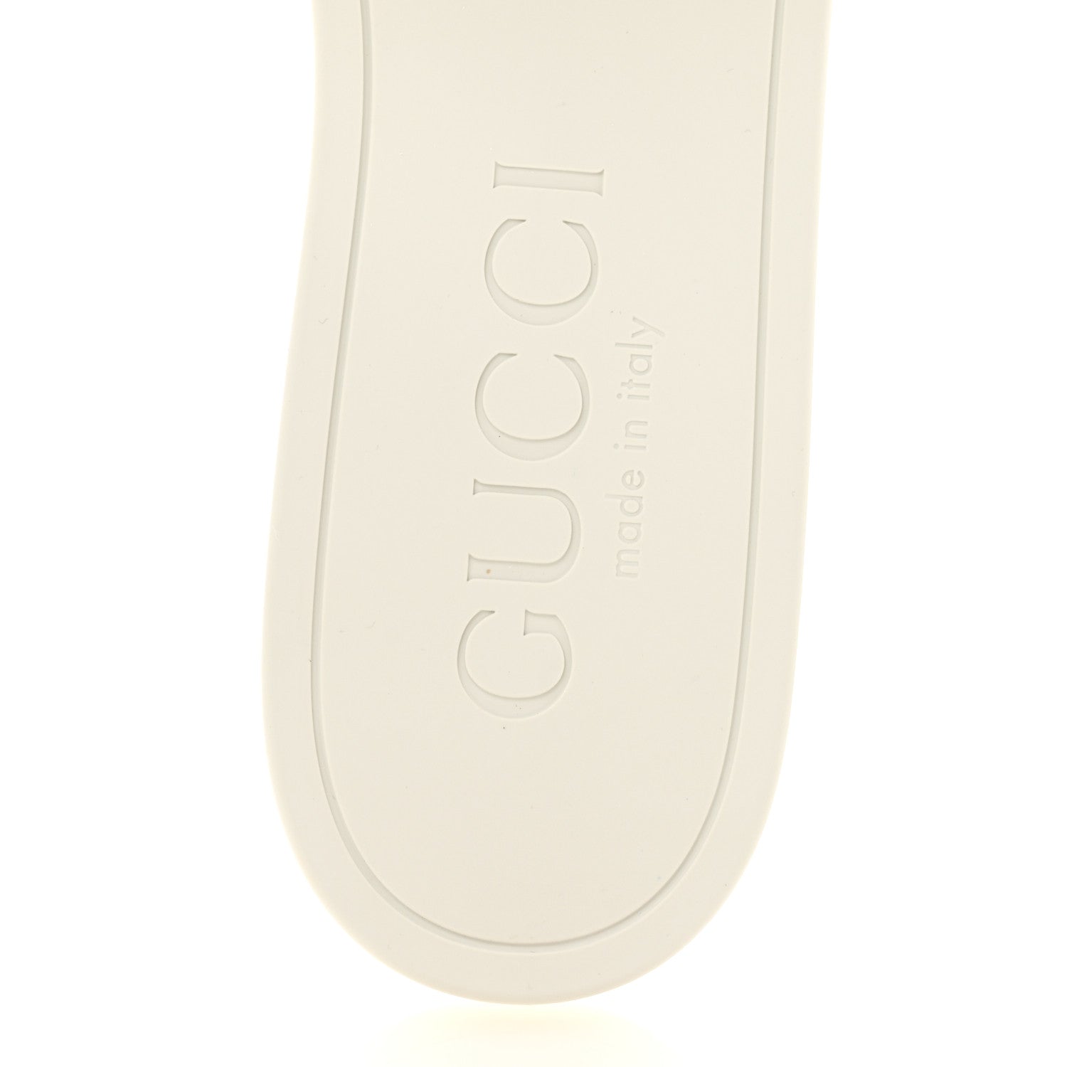 Gucci Rubber Interlocking G Womens Slide Sandals 39 Mystic White 7 of 10