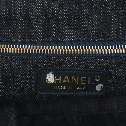 Chanel Denim CC Double Pocket Shoulder Bag Blue 6 of 7