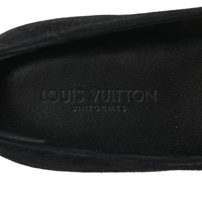 Louis Vuitton Suede Monogram Uniformes Ballet Flats 37.5 Black 7 of 8