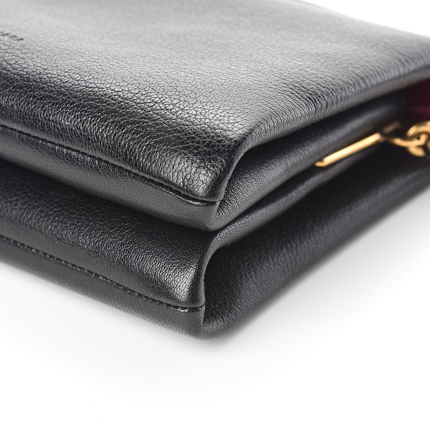 Balenciaga Shiny Grained Goatskin S Flap Bag Black 10 of 10