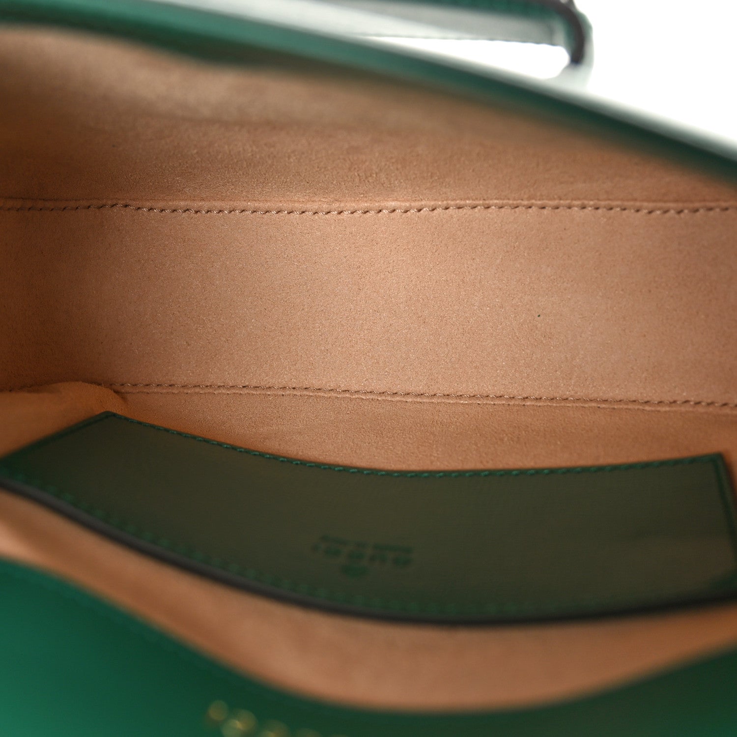 Gucci Azalea Calfskin Web Monochrome Horsebit 1955 Shoulder Bag Emerald 5 of 10