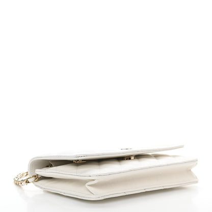 Chanel Caviar Quilted Wallet On Chain WOC White 4 of 12