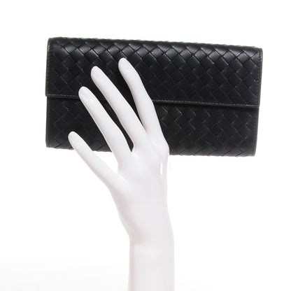 Bottega Veneta Nappa Intrecciato Continental Flap Wallet Nero Black 2 of 9