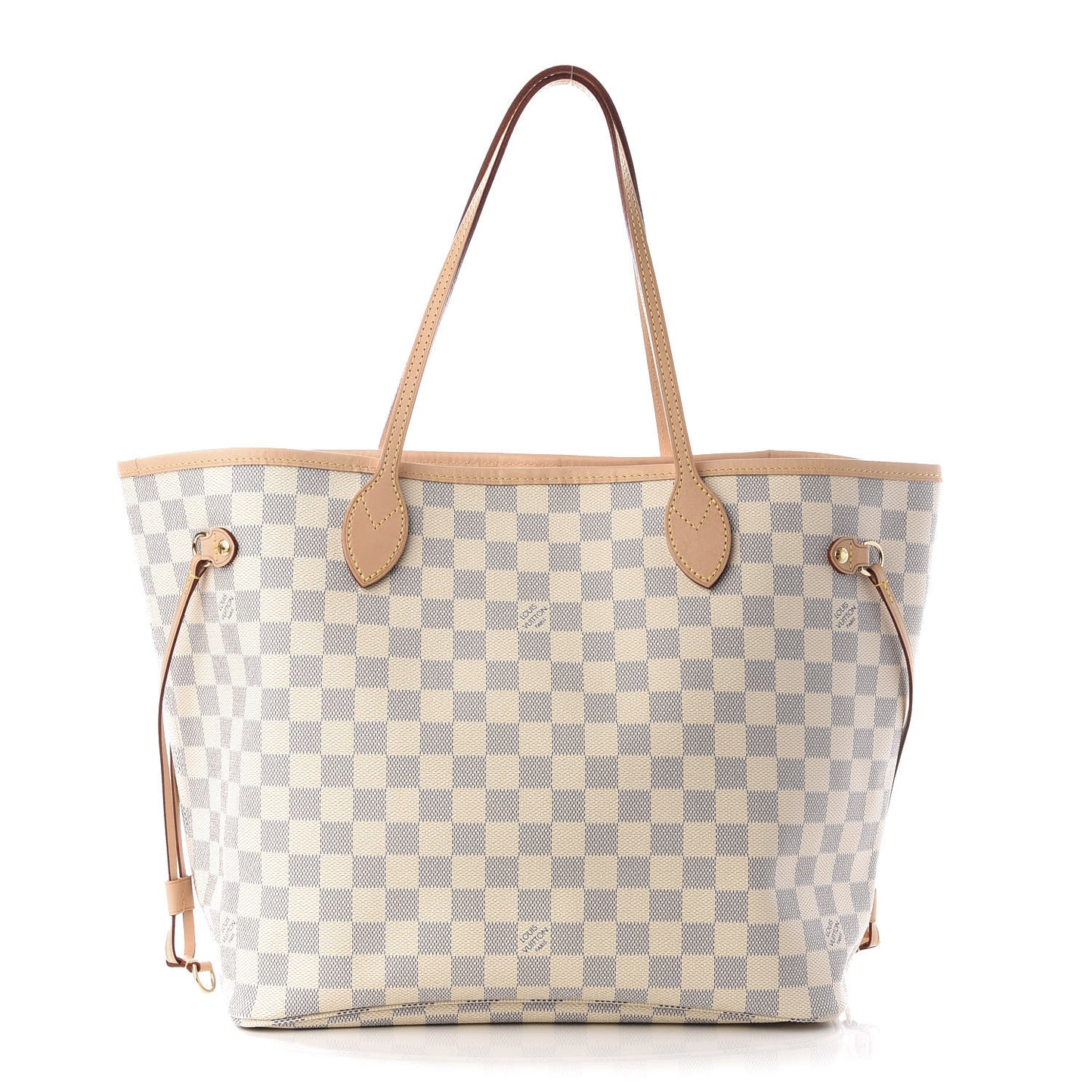 Damier Azur Neo Neverfull MM Rose Ballerine