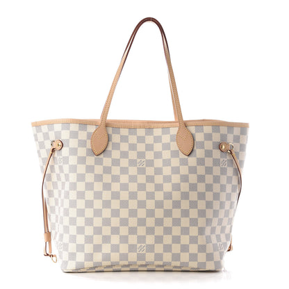 Louis Vuitton Damier Azur Neo Neverfull MM Rose Ballerine 1 of 12