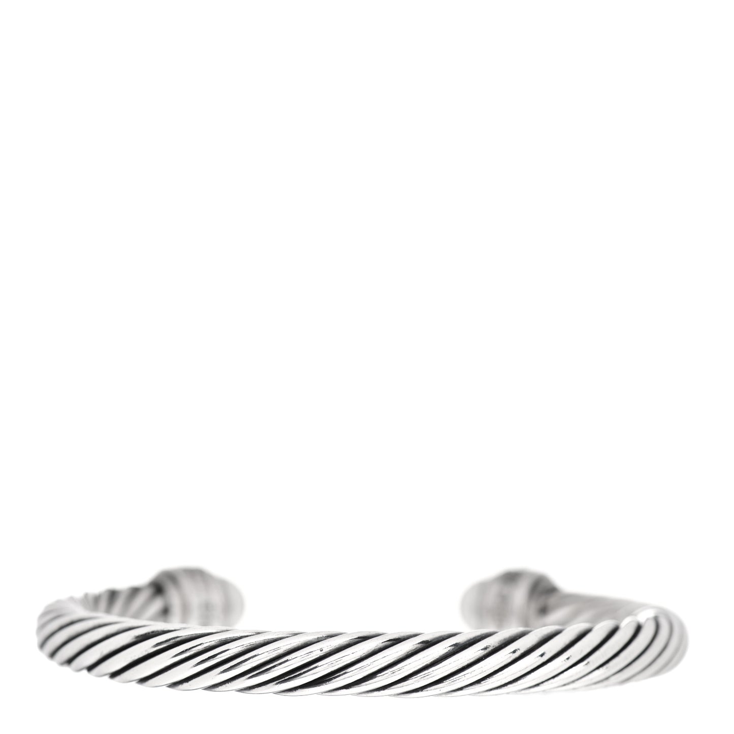 Sterling Silver Diamond Pearl 7mm Cable Classics Bracelet