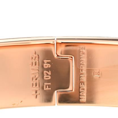 Hermes Enamel Printed Brides de Gala Bayadere Narrow Clic Clac H Bracelet PM 4 of 4