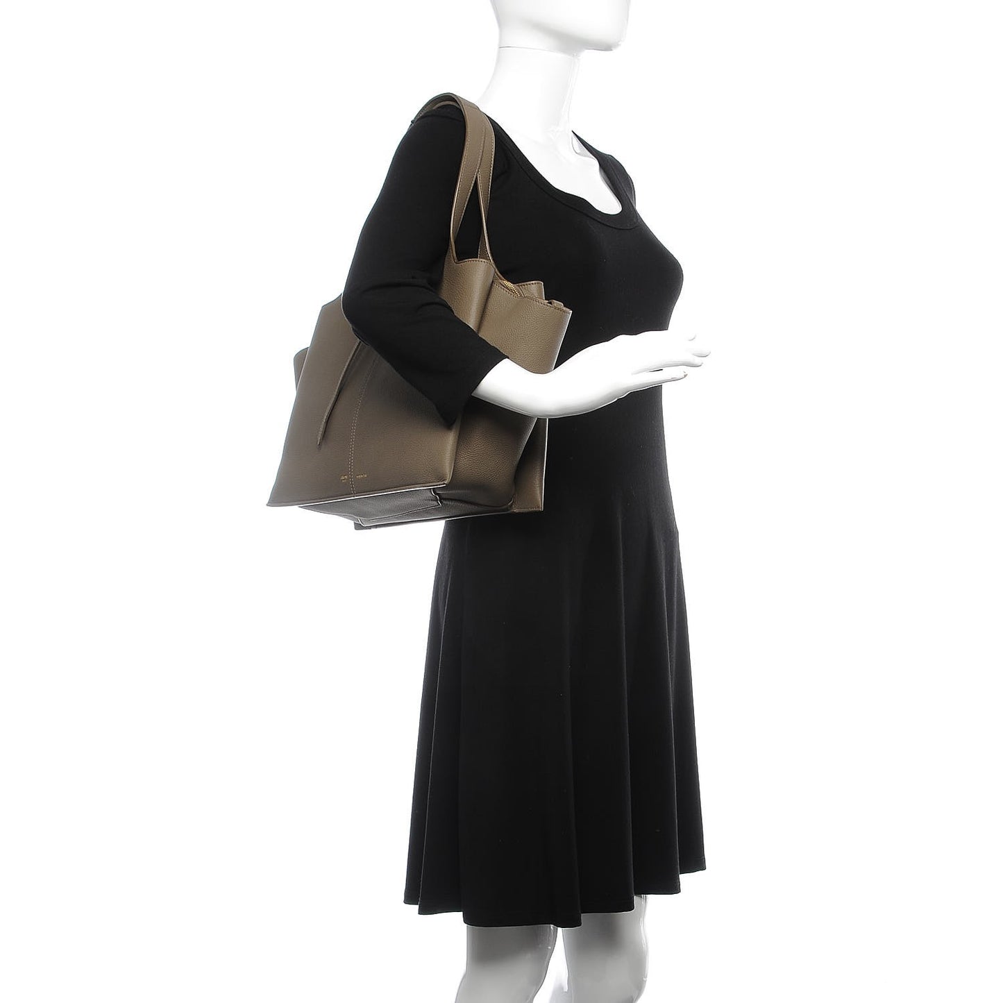 Baby Grained Calfskin Medium Tri-Fold Bag