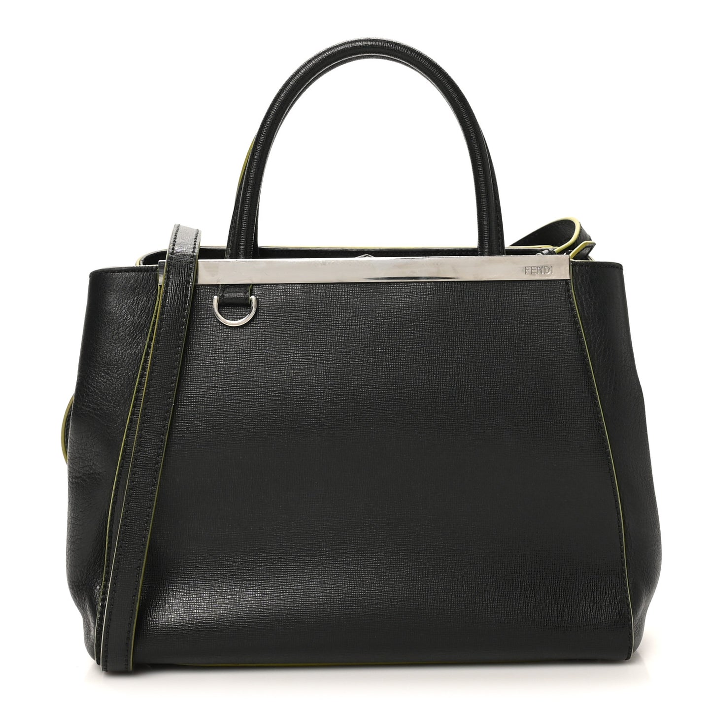 Vitello Elite Apple Charm Petite 2Jours Tote Black