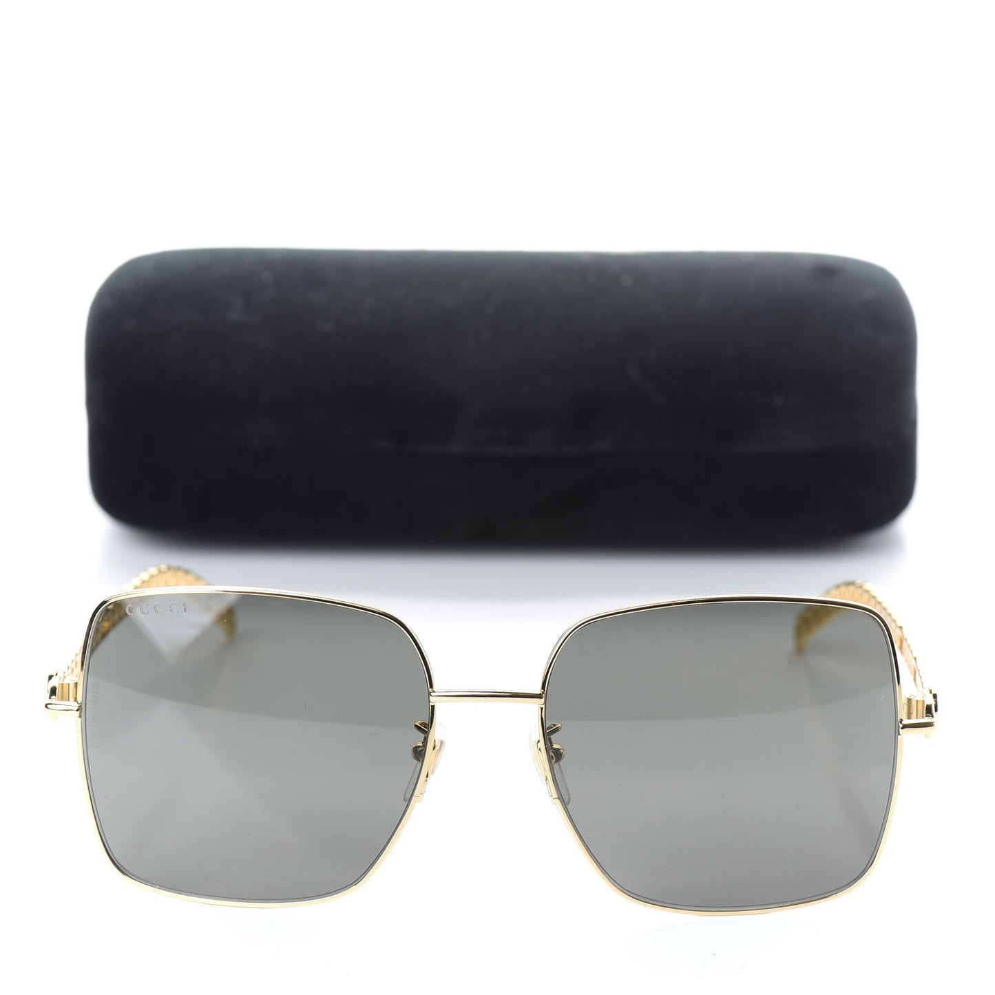 Square Frame Oversized Sunglasses GG0724S Gold