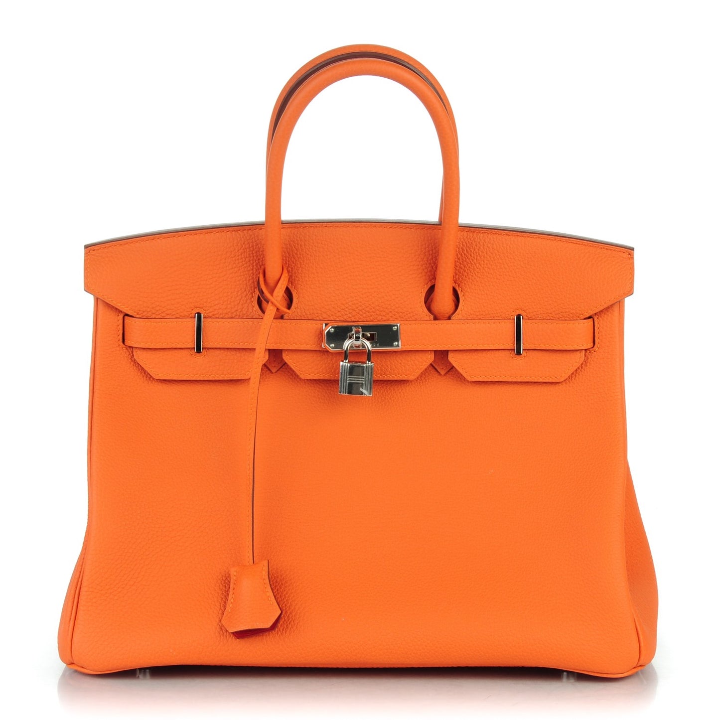 Togo Horseshoe Birkin 35 Orange Rouge Casaque