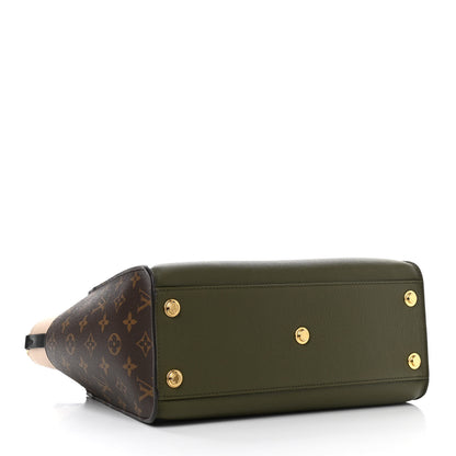 Louis Vuitton Calfskin Monogram On My Side MM Laurier Green Toffee Latte Beige 4 of 9