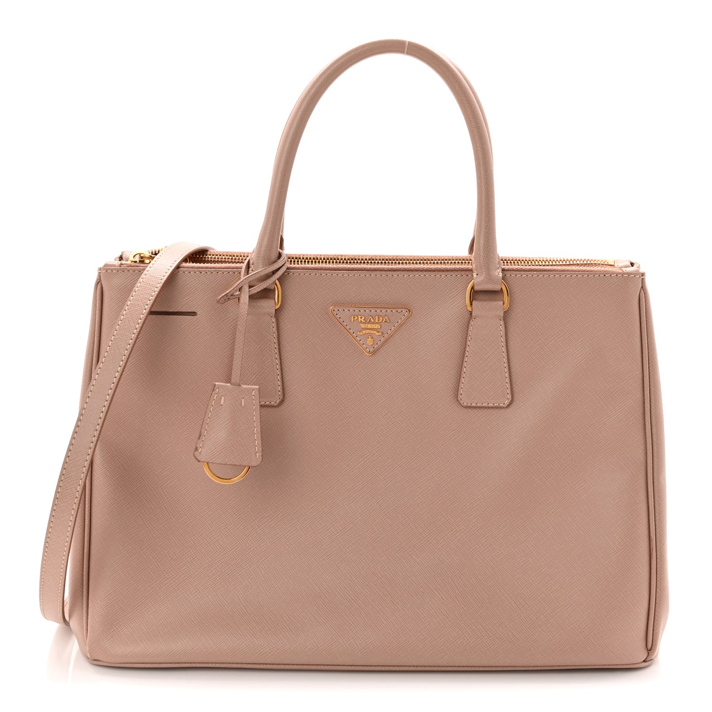 Saffiano Small Galleria Double Zip Tote Cammeo