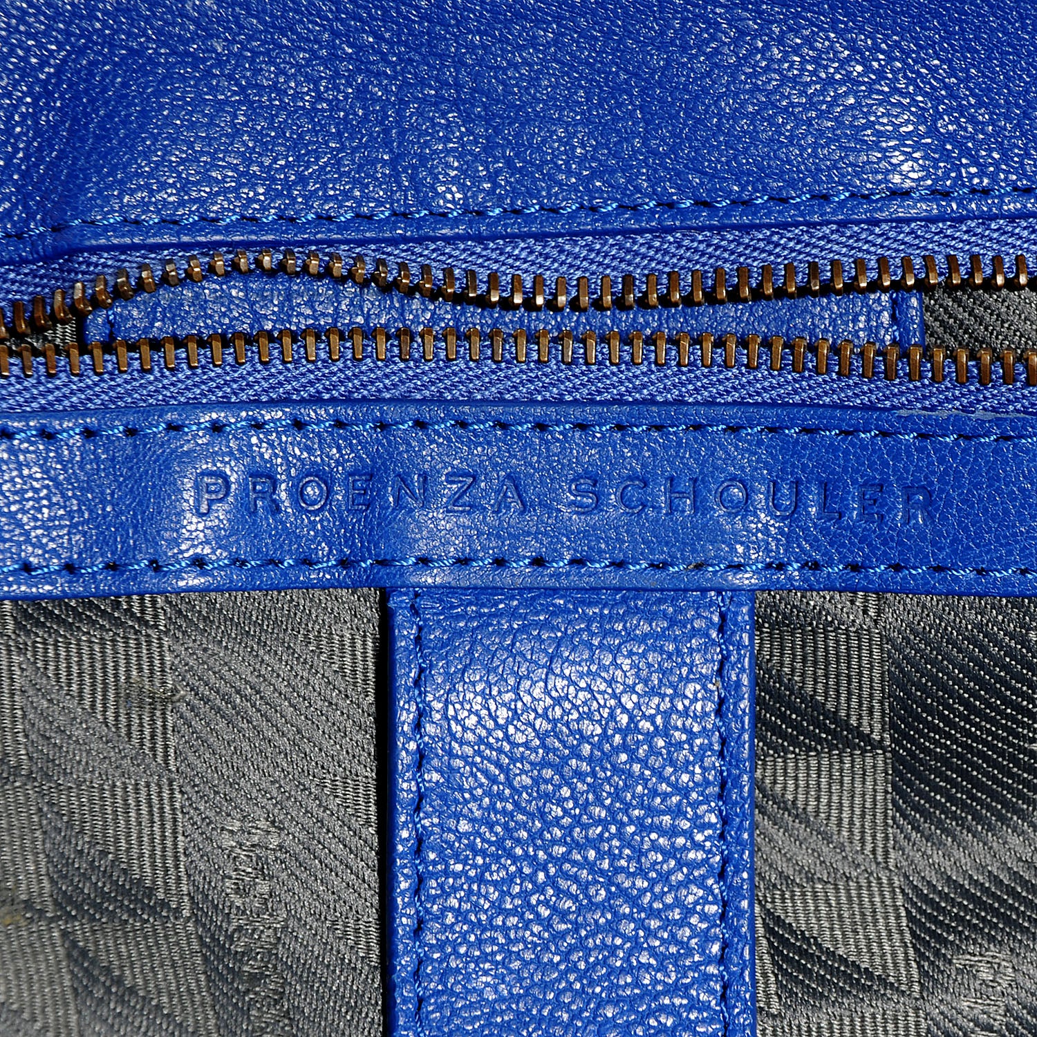 Proenza Schouler Lambskin PS1 Large Satchel Royal Blue 12 of 14