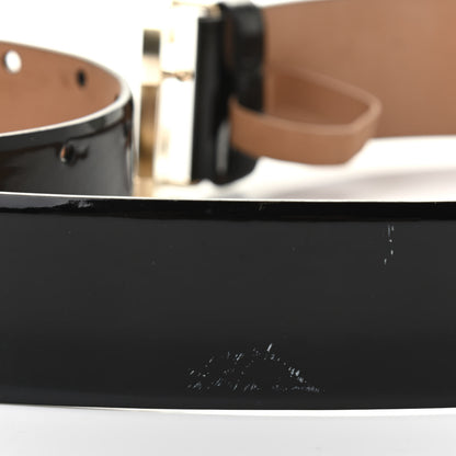 Chanel Patent Calfskin CC Wide Belt 90 36 Black 3 of 9