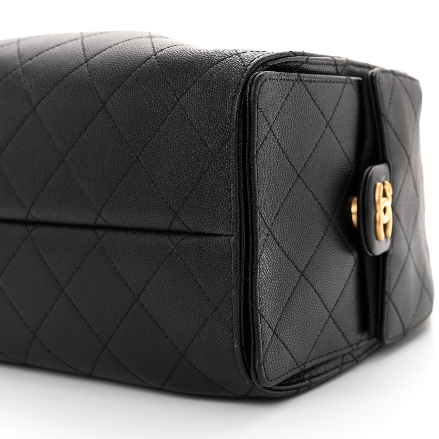 Caviar Quilted Small Chanel 25 Handbag Black