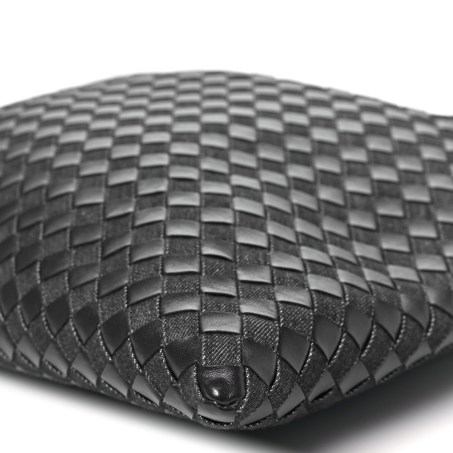 Bottega Veneta Denim Calfskin Intrecciato Large Hop Abyss Indigo 9 of 9