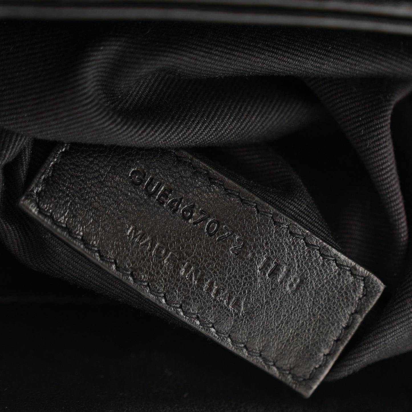 Calfskin Y Quilted Monogram Toy Loulou Crossbody Bag Black